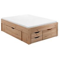 Staumraumbett Noah in Eiche Artisan ca. 140x200cm - Eiche Artisan, Konventionell, Holzwerkstoff (140/200cm) - Mömax