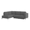 Kutna Garnitura Veni - tamno siva/crna, Moderno, tekstil (210/272cm) - Modern Living