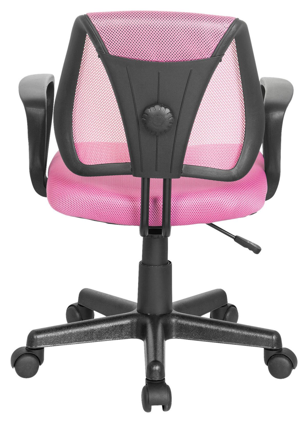 Juggenddrehstuhl Kiddy CD ca. 58x75-92x45 cm Pink - Pink/Schwarz, Basics, Kunststoff (58/75-92/45cm) - MID.YOU