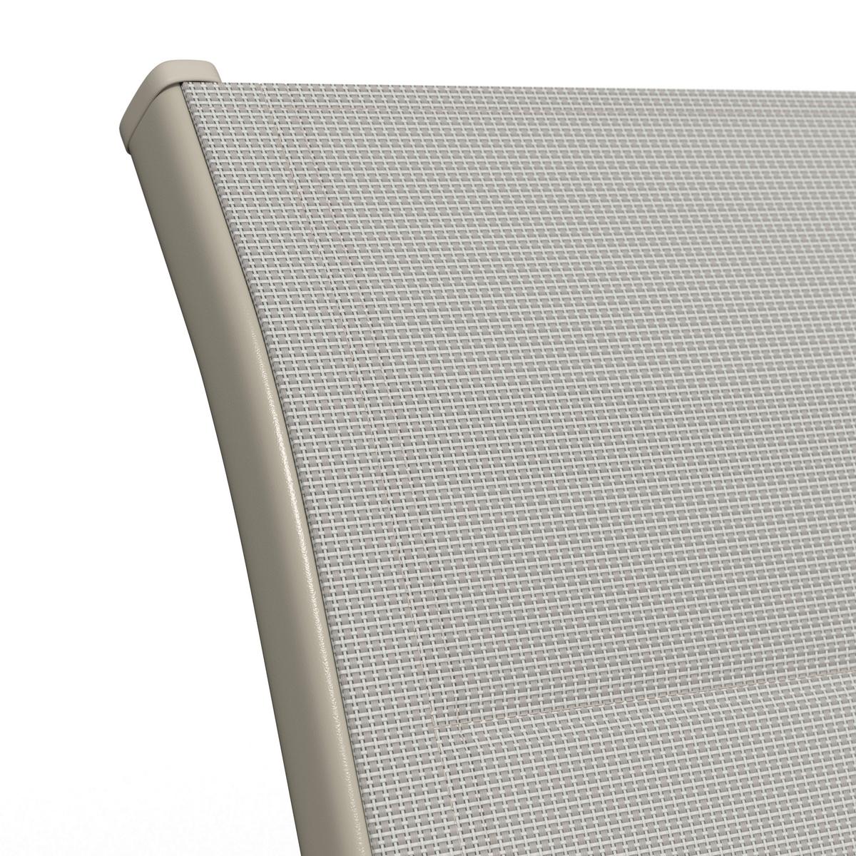 Gartenset Bianco Beige/Teakfarben 4-teilig - Beige/Teakfarben, Basics, Glas/Kunststoff (71/118/77cm) - Mömax