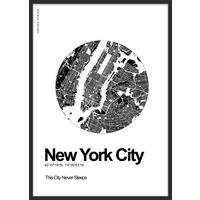 Kép Elena - fekete/fehér, Modern, faalapú anyag/papír (50/70cm) - Modern Living