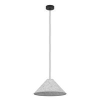 Hängeleuchte 43984* Alsager - Grau, Natur, Textil/Metall (41/110cm)