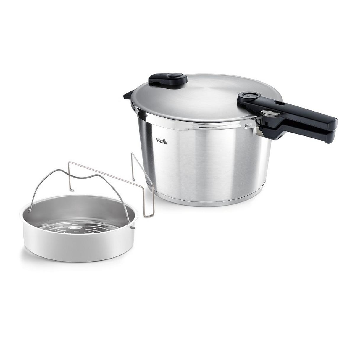 SZYBKOWAR 602-810-08-070/0 FISSLER - kolor srebrny/kolor stalowy, Basics, metal (6l) - Fissler