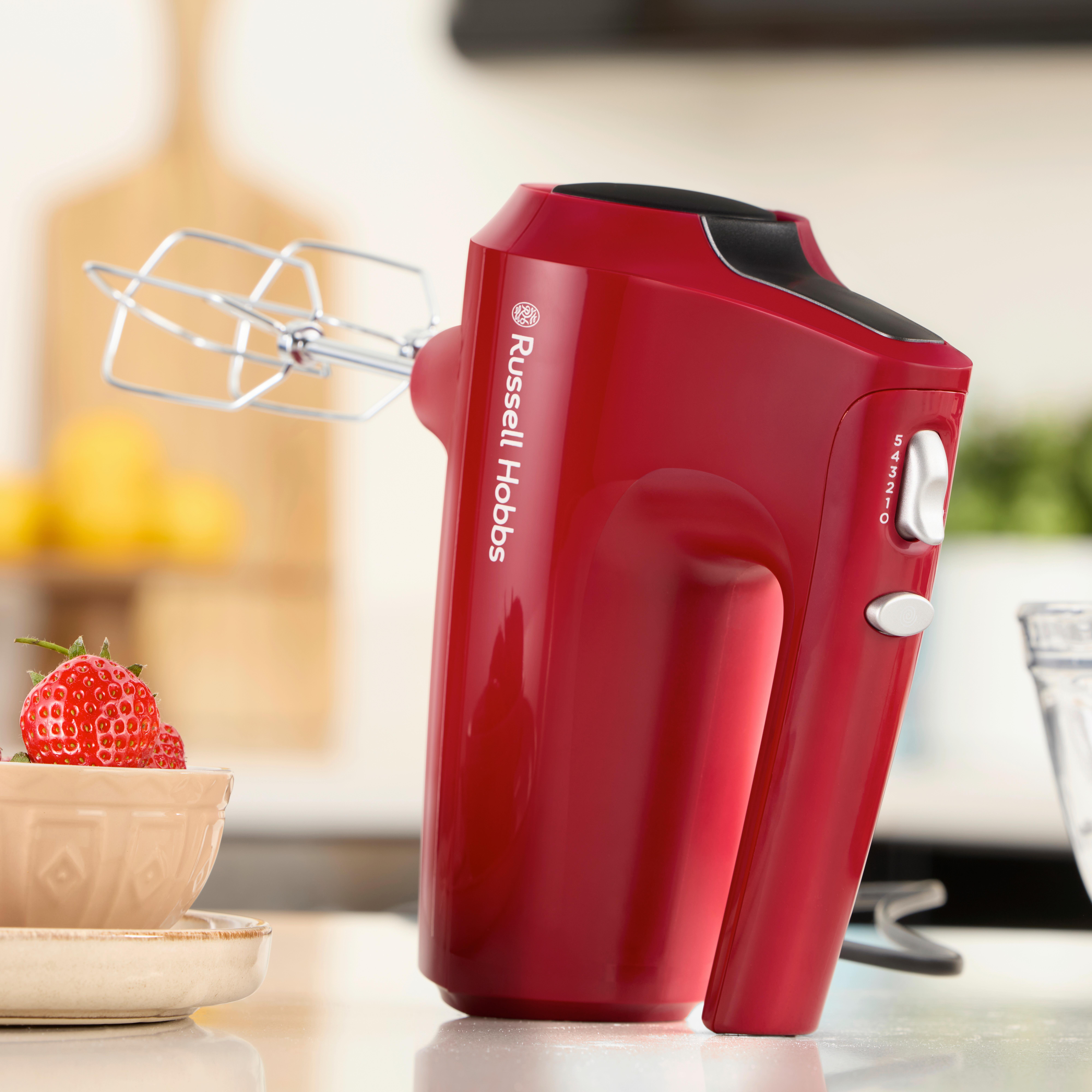 Kézi Mixer Russell Hobbs Desire Red - piros, Modern, műanyag (18,5/29cm) - Russell Hobbs