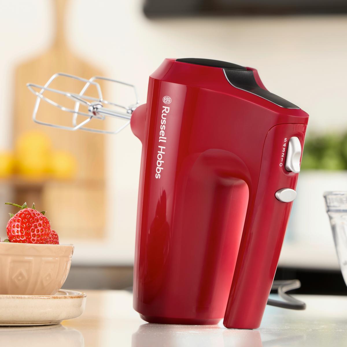 Kézi Mixer Russell Hobbs Desire Red - piros, Modern, műanyag (18,5/29cm) - Russell Hobbs