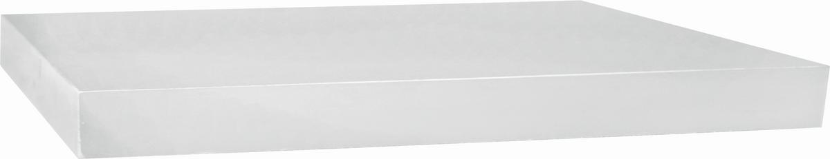 Zidna Polica Simple 80 - bijela, Moderno, drvni materijal (80/3,8/23,5cm) - Modern Living