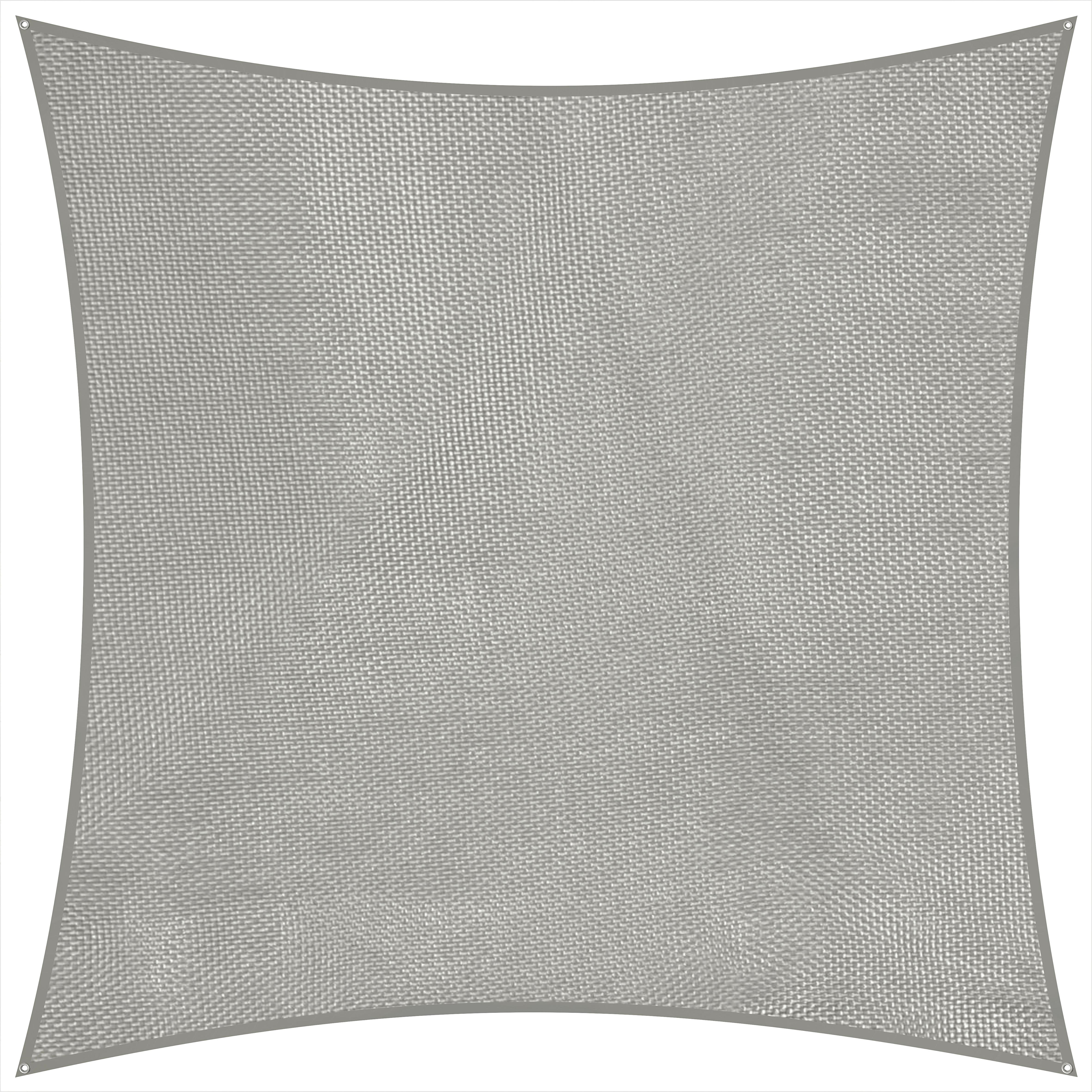 Sonnensegel Teneriffa Quadrat ca.360x0,3x360cm Silberfarben - Silberfarben, Basics, Textil (360/0,3/360cm) - Schneider