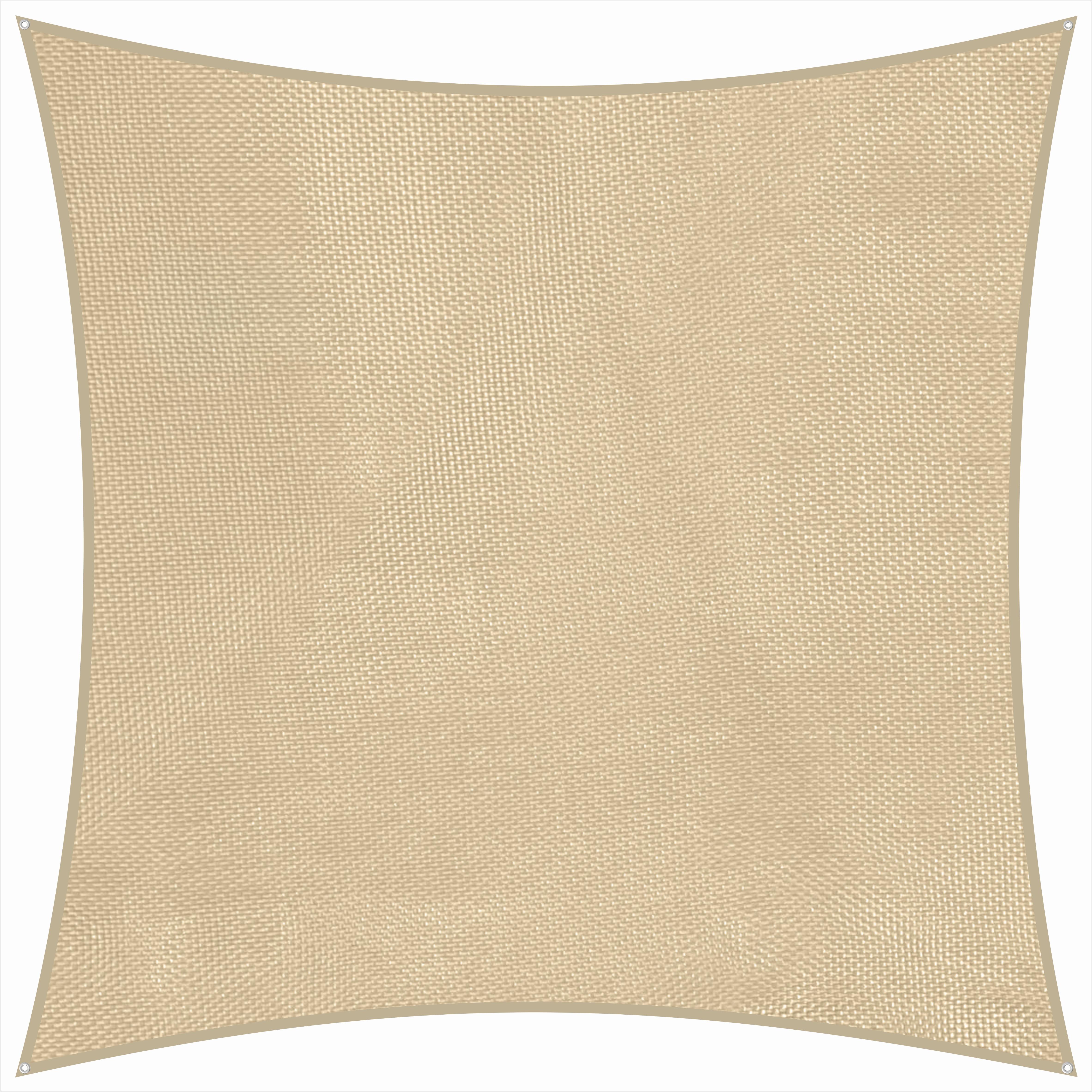 Sonnensegel Lanzarote Quadrat ca.360x0,3x360cm Naturfarben - Naturfarben, Basics, Textil (360/0,3/360cm) - Schneider