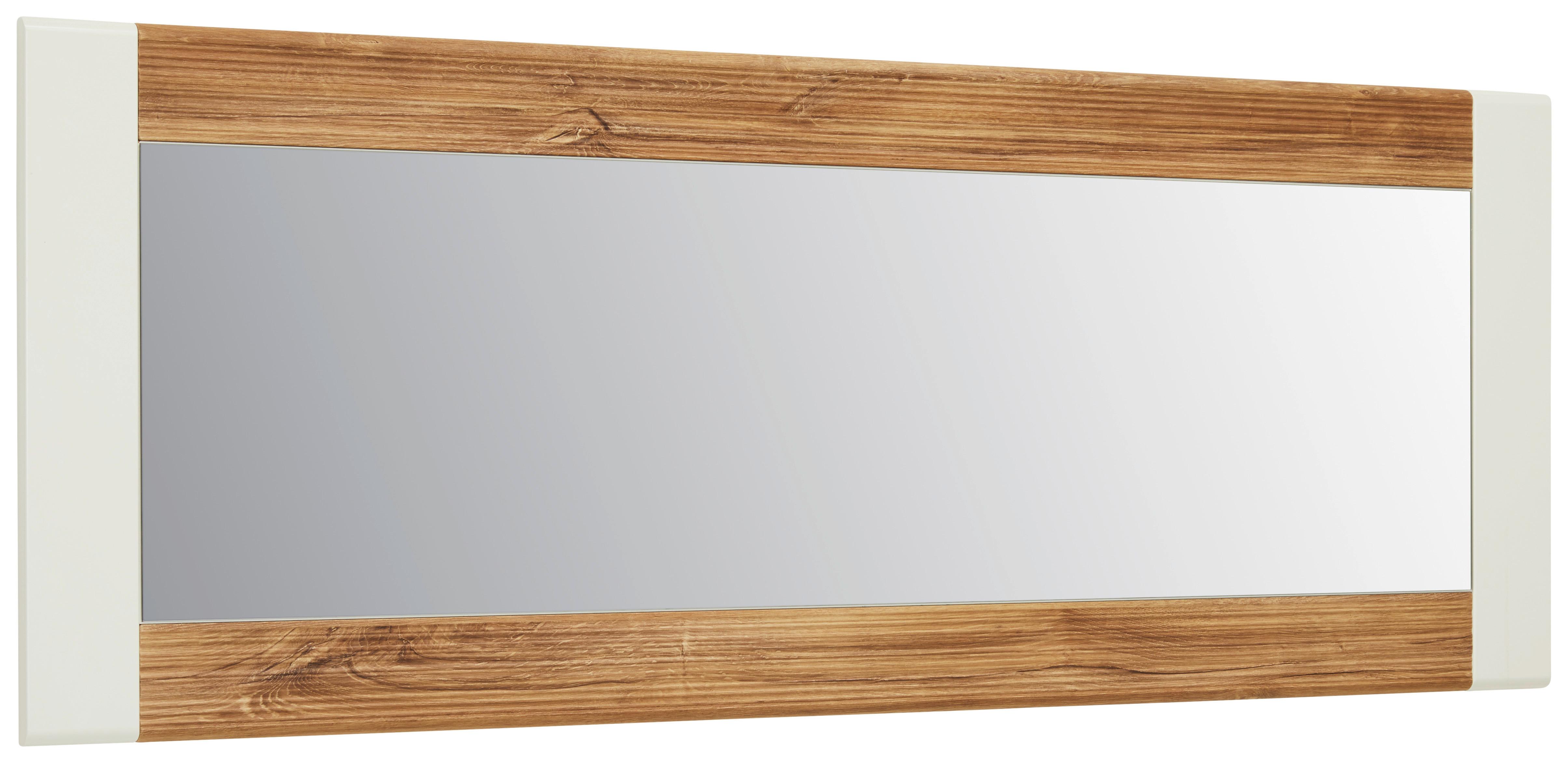 VÄGGSPEGEL LEONARDO - vit/ekfärgad, Modern, trämaterial/glas (60/160/2cm) - Mömax