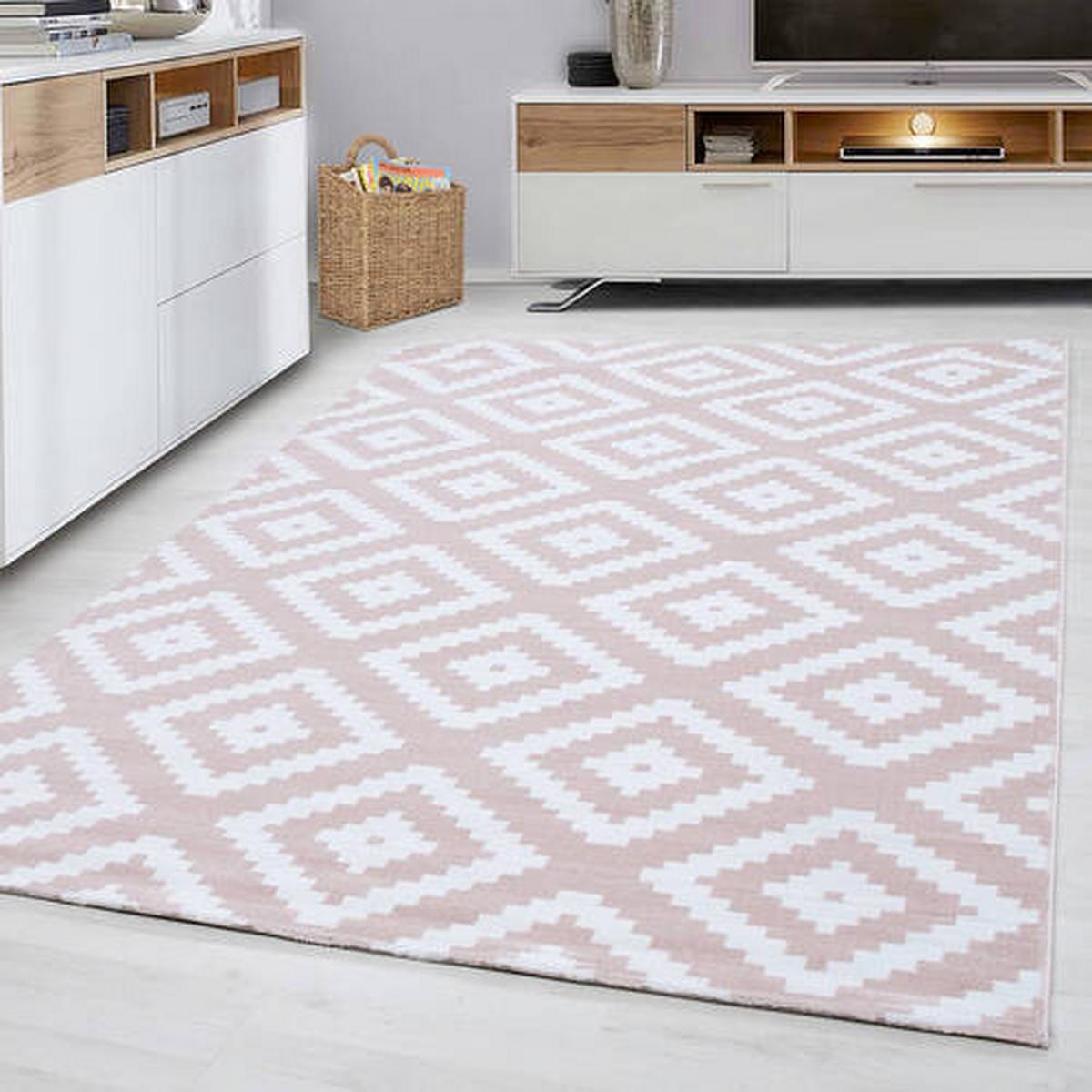 Webteppich Plus Pink ca. 280x370cm - Pink, Basics, Textil (280/370cm) - Novel