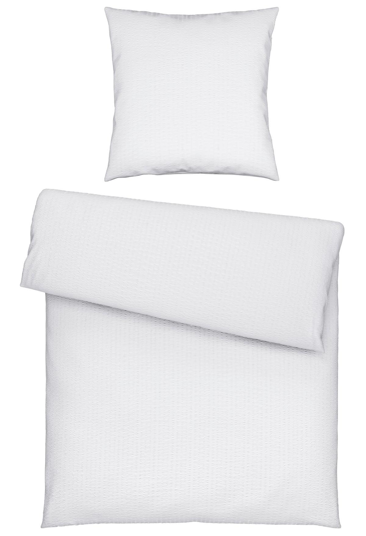 Bettwäsche Gisela Weiß ca. 135x200cm - Weiß, Textil (135/200cm) - Modern Living