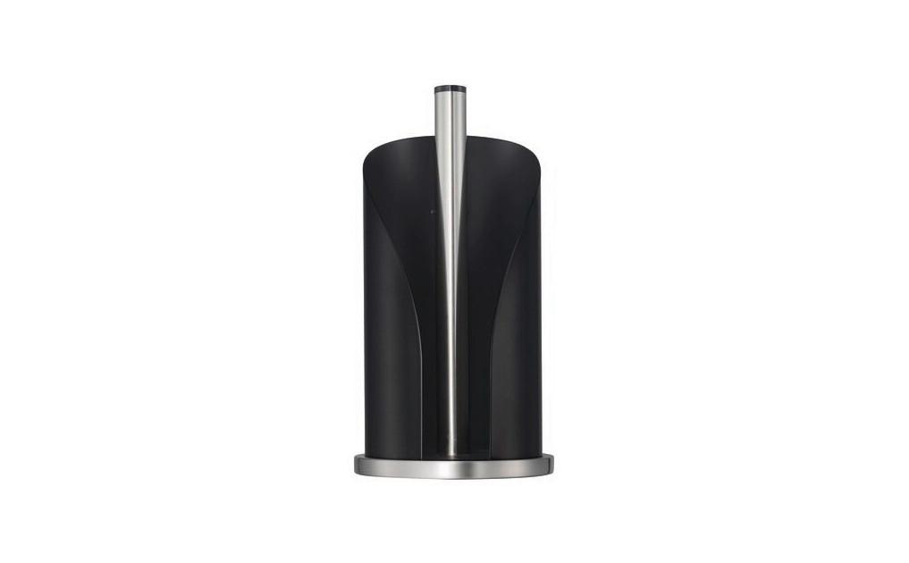 UCHWYT NA RĘCZNIK PAPIEROWY 8012231 - kolor stalowy/czarny, Konventionell, metal (15,5/30cm) - Wesco
