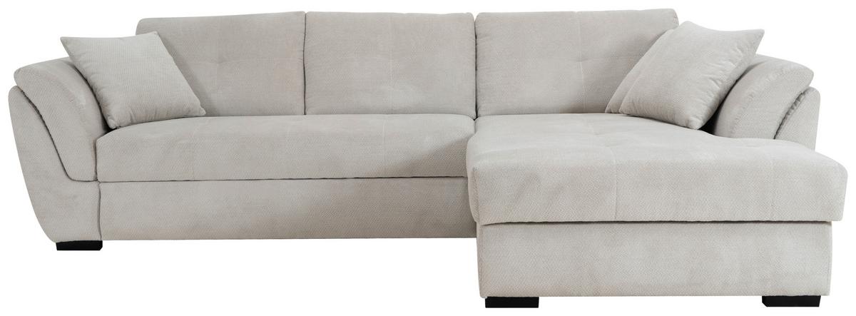 Kutna Garnitura Berisso - crna/sivo-bež, Konvencionalno, tekstil (278/187cm) - Ondega