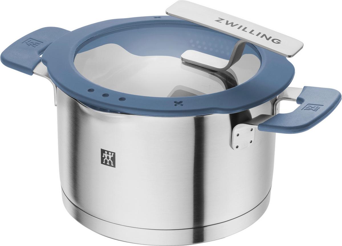 ZESTAW GARNKÓW 1029887 ZWILLING - pastelowy błękit, metal/szkło - Zwilling