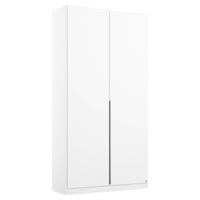 DULAP USI ROTATIVE ALABAMA - alb, Modern, material pe bază de lemn (91/229/54cm) - Modern Living