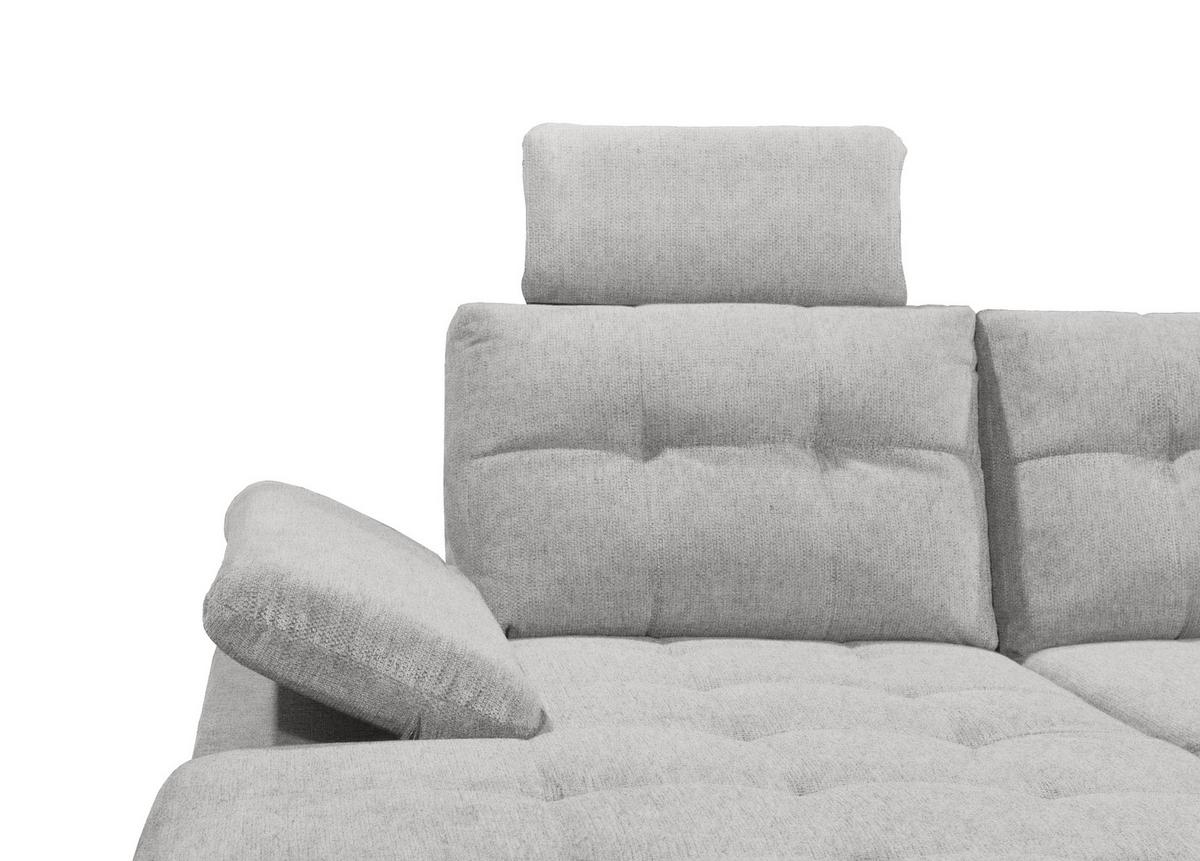 Wohnlandschaft Durban U ca. 170x324x218 cm Grau - Schwarz/Grau, KONVENTIONELL, Kunststoff/Textil (170/324/218cm) - MID.YOU