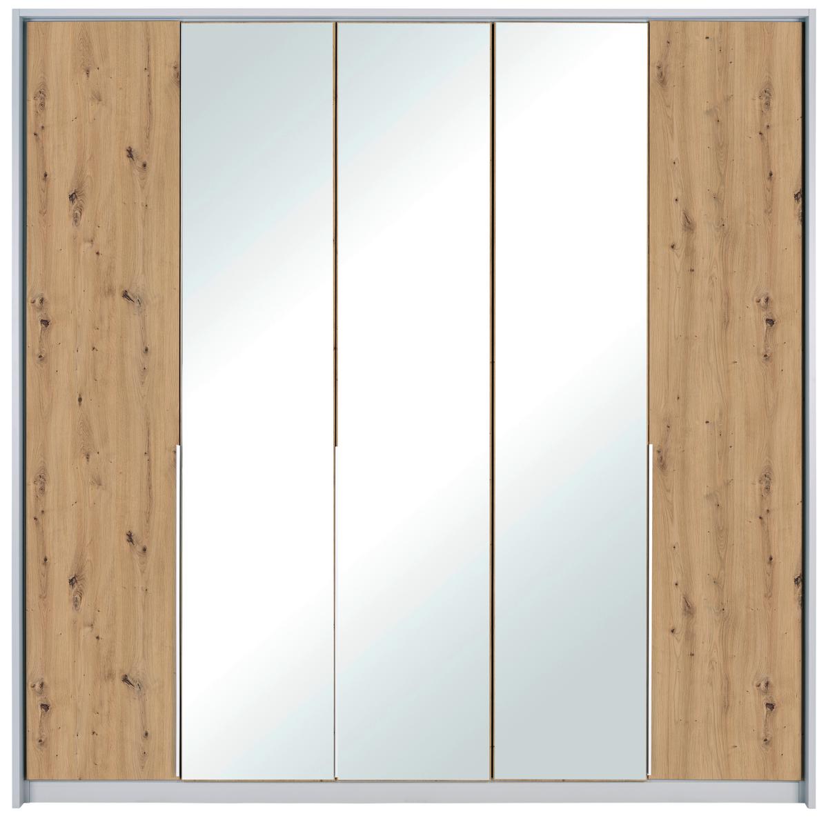 DULAP USI ROTATIVE ALABAMA - argintiu/gri deschis, Modern, material pe bază de lemn (226/229/54cm)