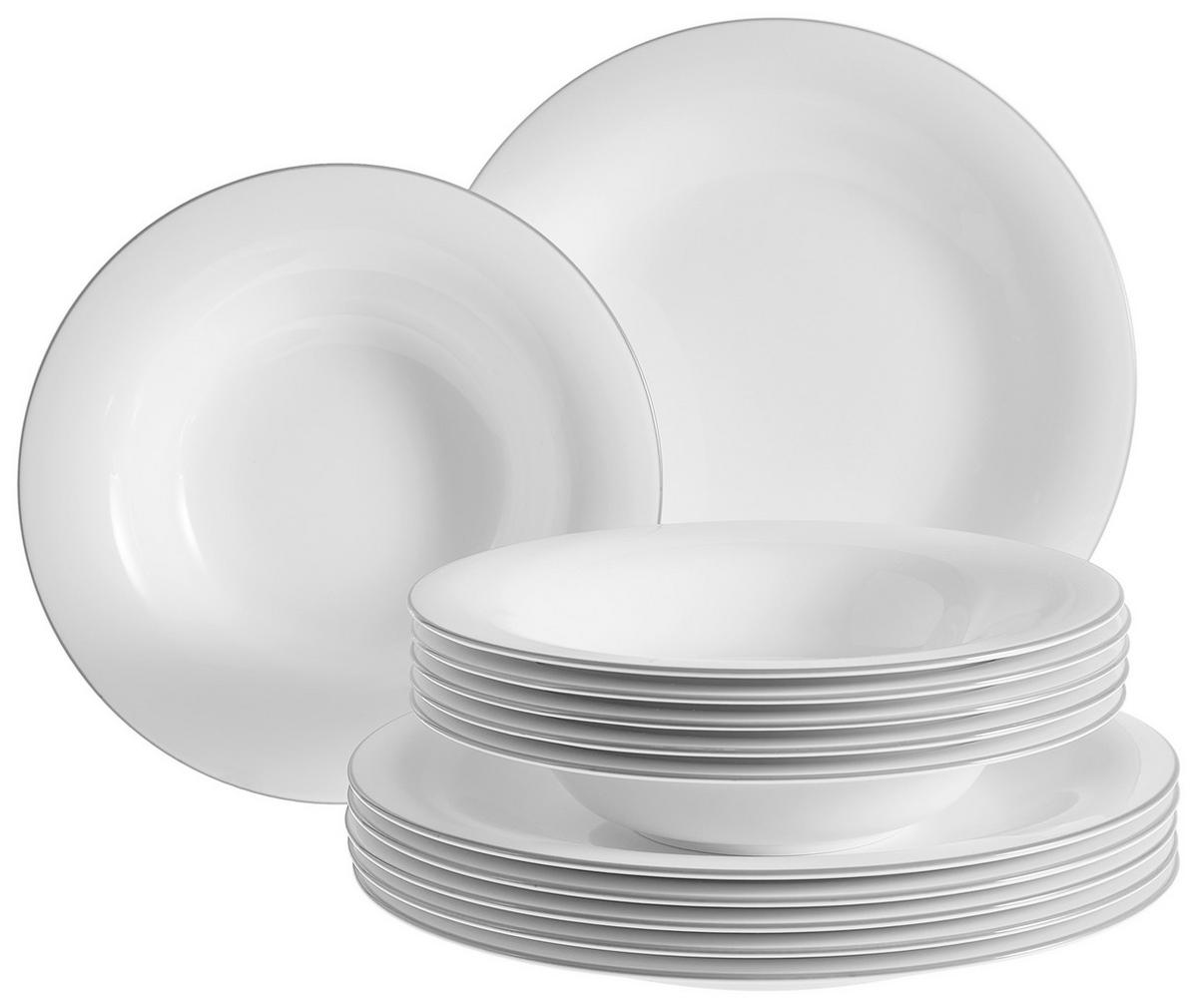 ZASTAWA STOŁOWA 10-1322-7609 VILLEORY&BOCH - biały/szary, Konventionell, ceramika (6,00kg) - Villeroy & Boch