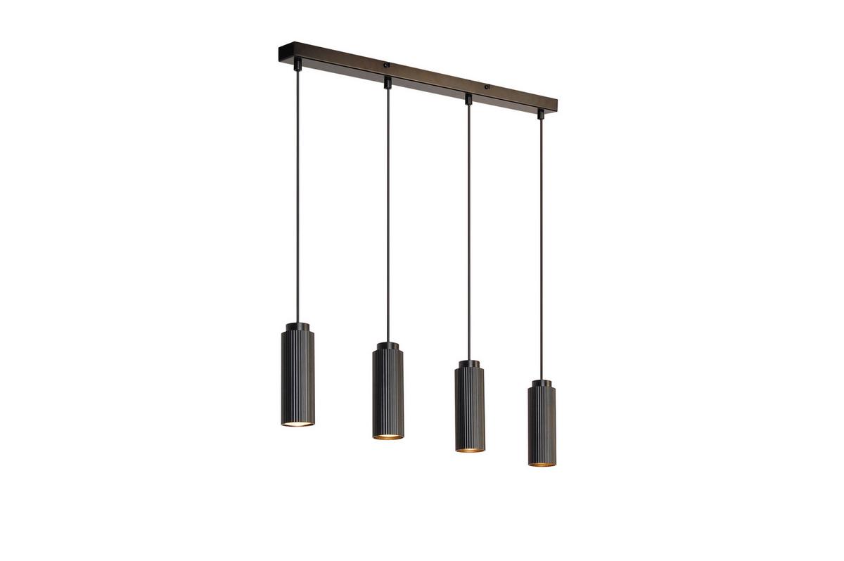 LAMPA WISZĄCA MIAMI - czarny, Trend, metal (65/9/120cm) - Novel