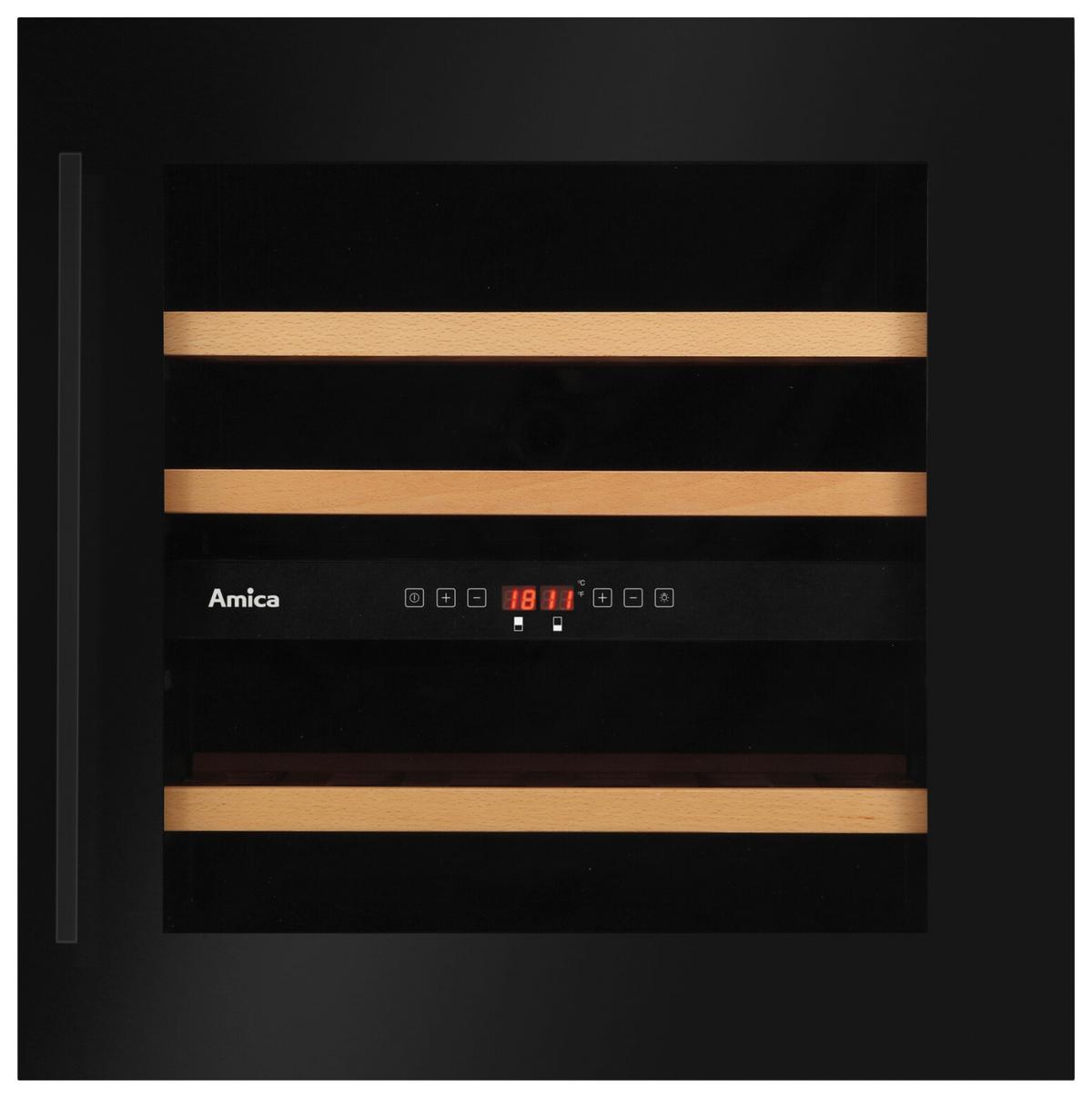 Weinkühlschrank WK341212S in Schwarz - Schwarz, MODERN (59/59,5/60,8cm) - Amica