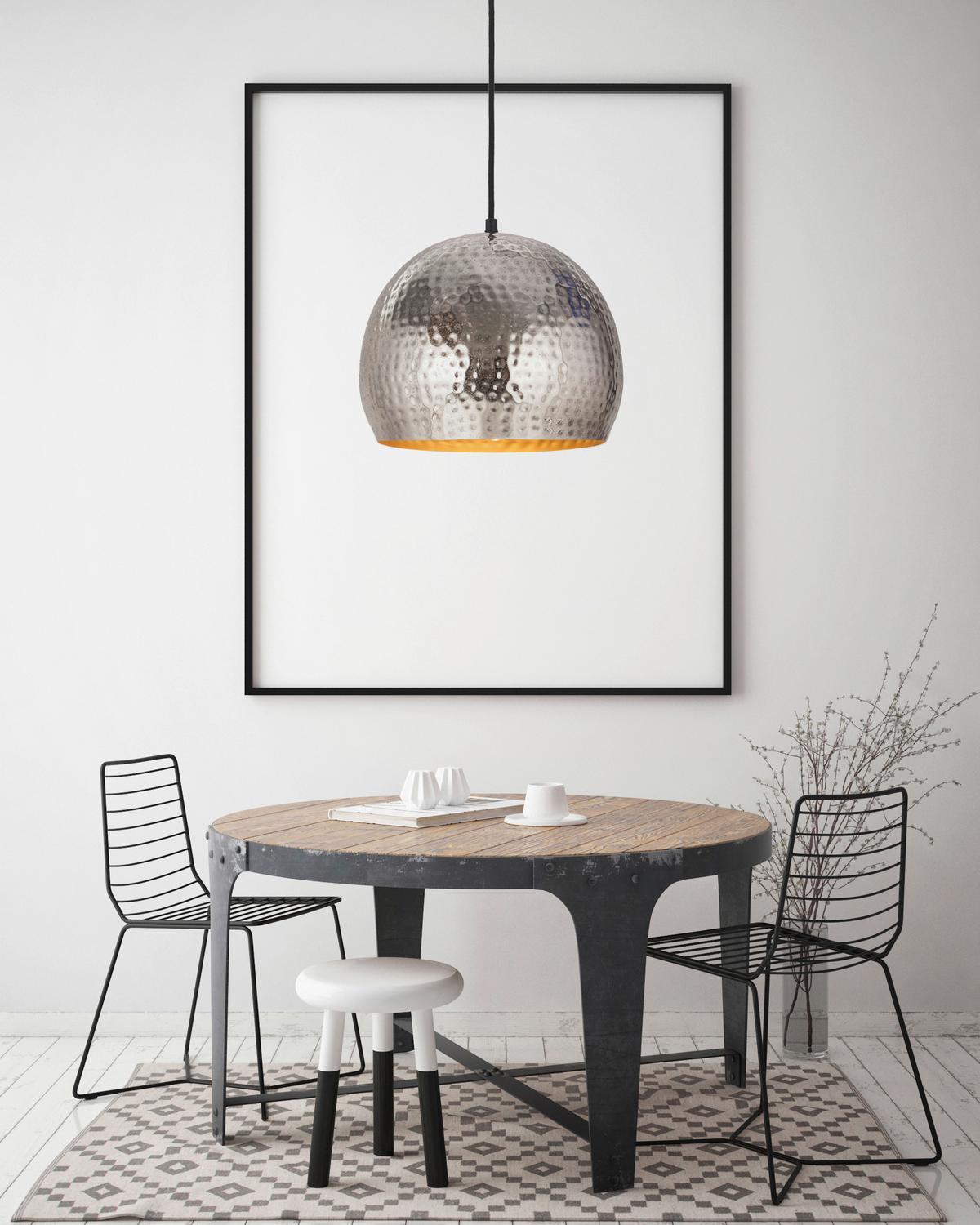 Hängeleuchte Zg5bn-Nkl - Nickelfarben, Basics, Metall (27/27/21cm) - Kayoom