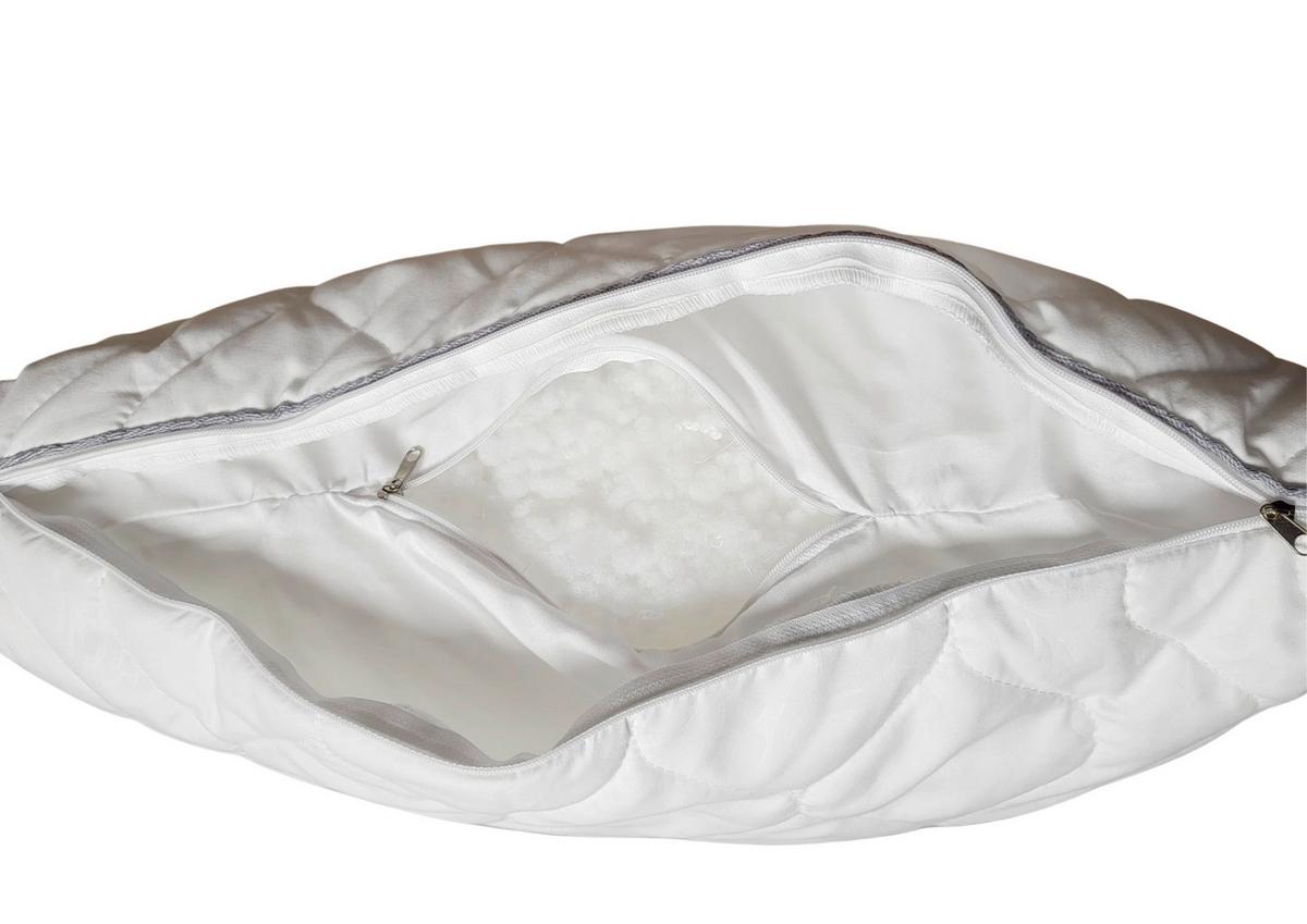 Jastuk Diana 60x80cm - bela, Osnovno, tekstil (60/80cm)