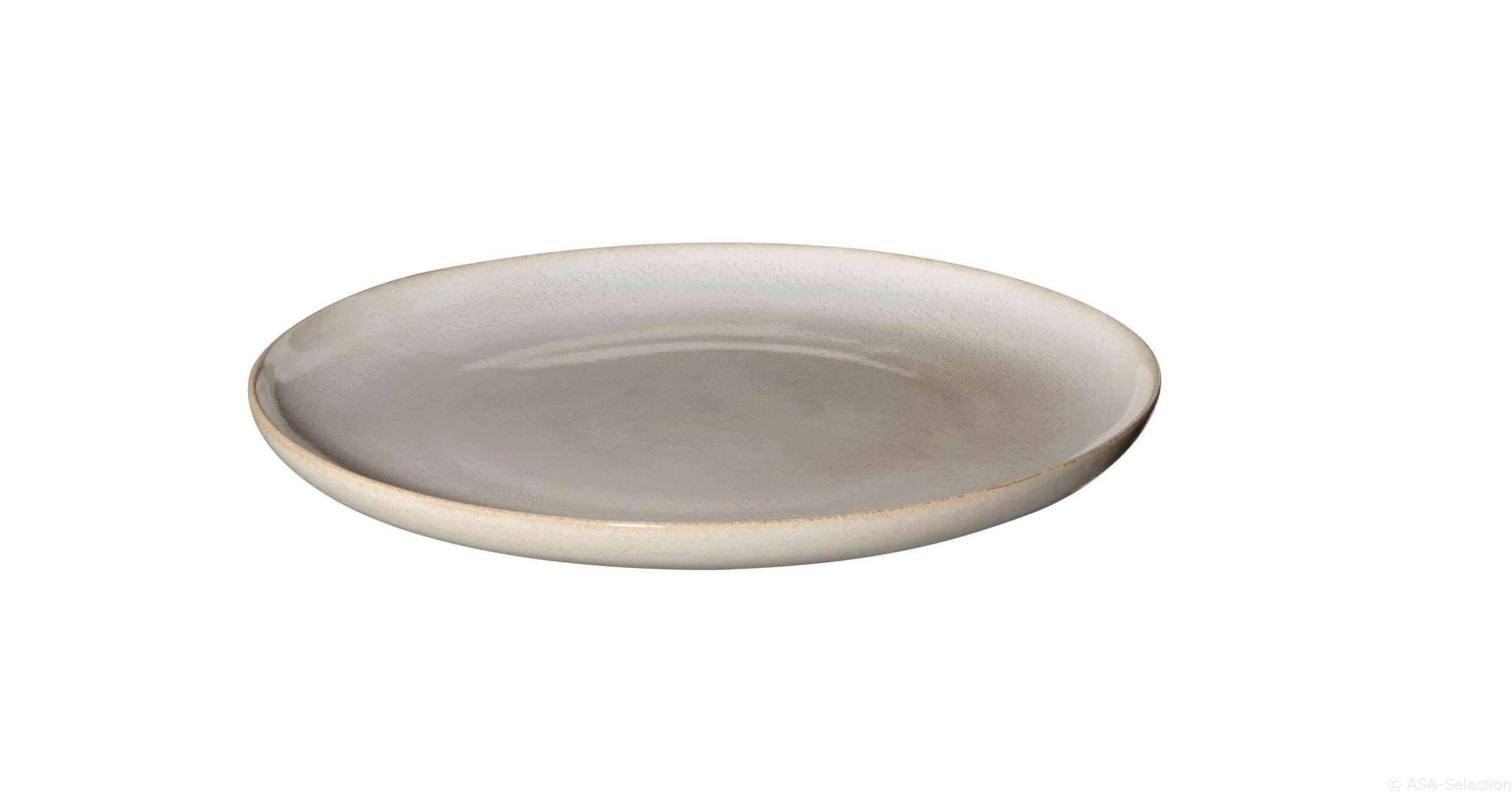 TALERZ DESEROWY 27141107 - kolor piaskowy, Basics, ceramika (21cm) - ASA