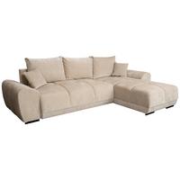 Kutna Garnitura Bonn - bež/crna, Moderno, tekstil/plastika (296/182cm) - Modern Living