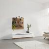 MEDIABÄNK MATEO - vit, Modern, trämaterial/plast (180/41/40cm) - Mömax