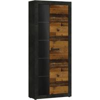 Vitrină KASSEL - culoare lemn stejar, Romantik / Landhaus, sticlă/material pe bază de lemn (78/192/35cm) - Modern Living