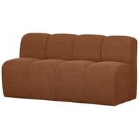 Sitzbank Mojo Rotbraun B: 164cm - Rotbraun/Schwarz, MODERN, Kunststoff/Textil (164/83/73cm) - Livetastic