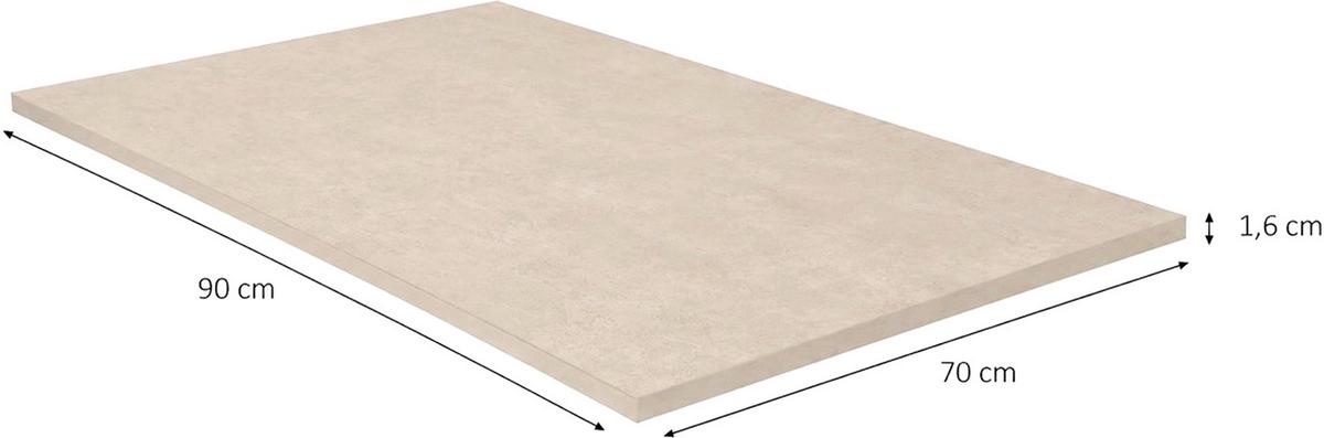Küchenrückwand NV70 Sandfarben - Sandfarben, MODERN, Holzwerkstoff (90/70/1,6cm) - Nobilia