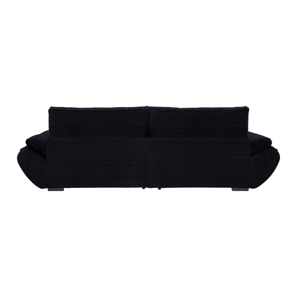 Wohnlandschaft Vivo Dunkelgrau - Dunkelgrau/Schwarz, MODERN, Kunststoff/Textil (179/63/317cm) - Based