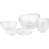 ZESTAW MISEK 019569 - przezroczysty, Basics, szkło - Leonardo