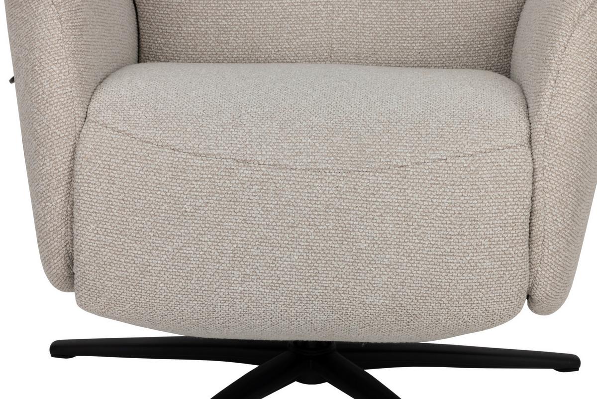 Počivalnik Snooze, Bež - črna/bež, Design, kovina/tekstil (77/112/86cm) - Livetastic