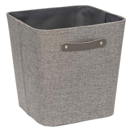 Cutie pentru depozitare Roundy - gri, Basics, carton/textil (31/31/31cm)
