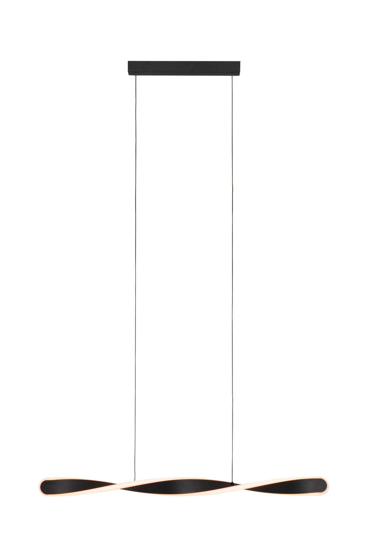 LAMPA WISZĄCA LED HENDERSON *SBN* - czarny, Design, tworzywo sztuczne/metal (89/6/150cm) - Novel