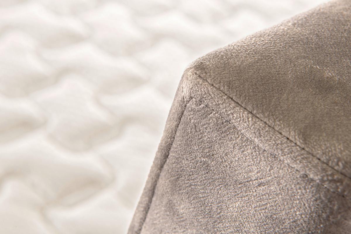 Boxspring Ágy Pasadena - krémszínű, Modern, faalapú anyag/textil (160/200cm)