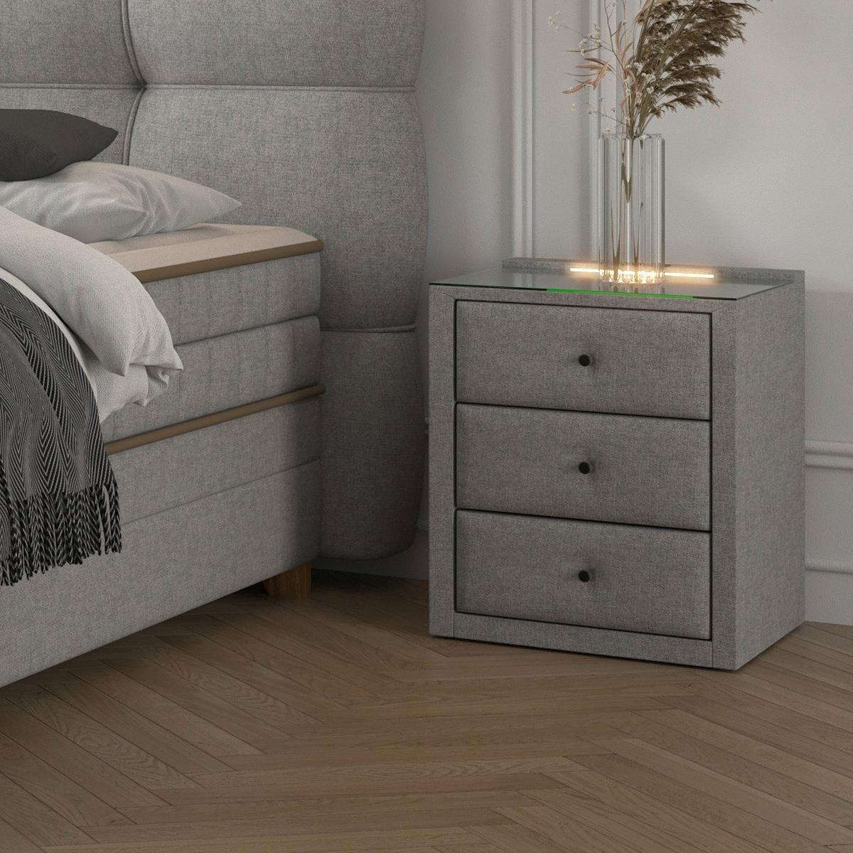Nachtkästchen Universal Taupe - Taupe, KONVENTIONELL, Holzwerkstoff/Kunststoff (48/68/45,5cm) - Premium Living