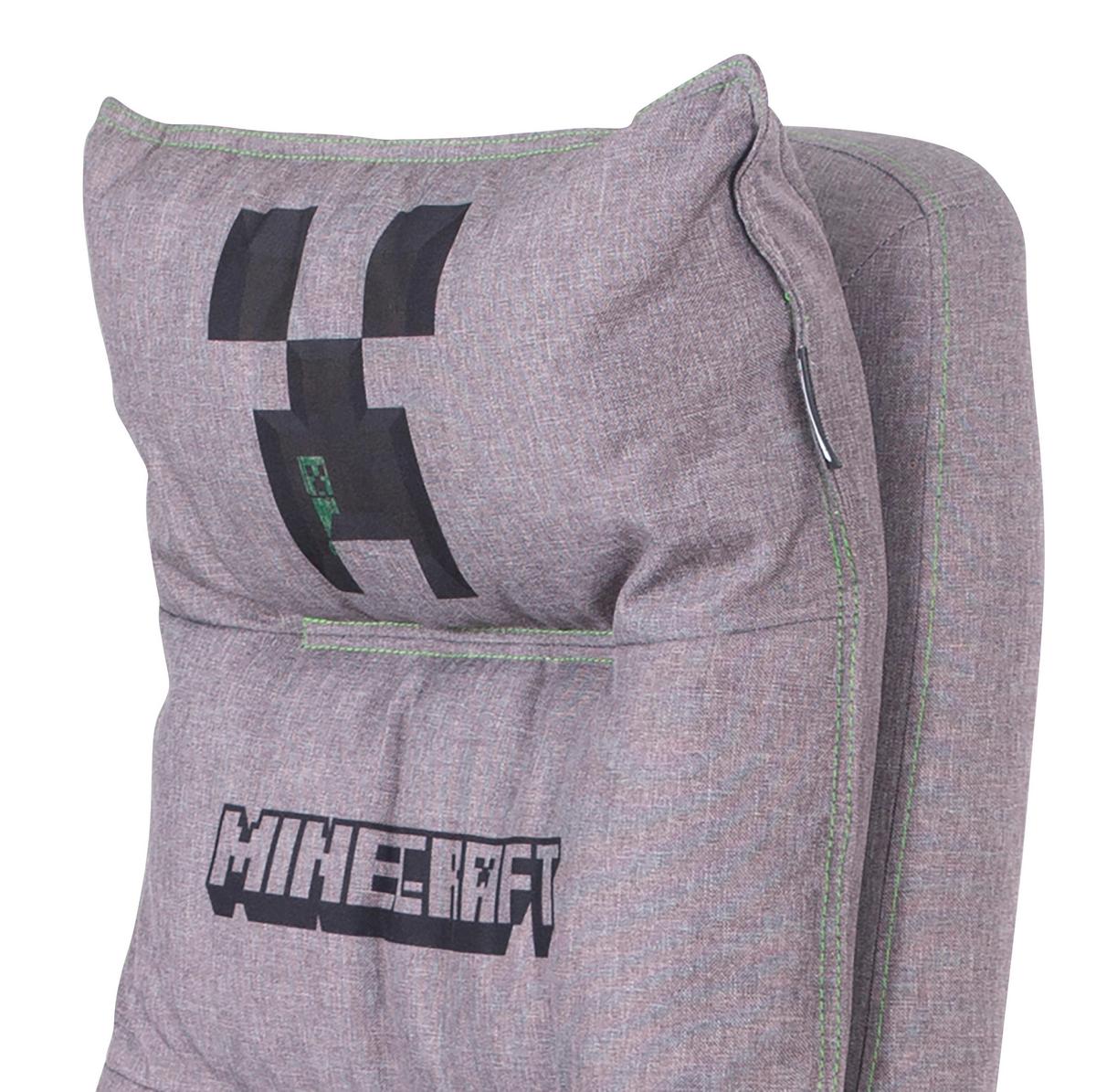 Gaming Stol Minecraft, Siva - siva, Moderno, umetna masa/tekstil (80,5/116/124/70,5cm) - Minecraft