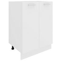 Kuhinjska Spodnja Omarica Esilo, Bela - bela/barve aluminija, Konvencionalno, kovina/leseni material (60/82/46cm) - MID.YOU