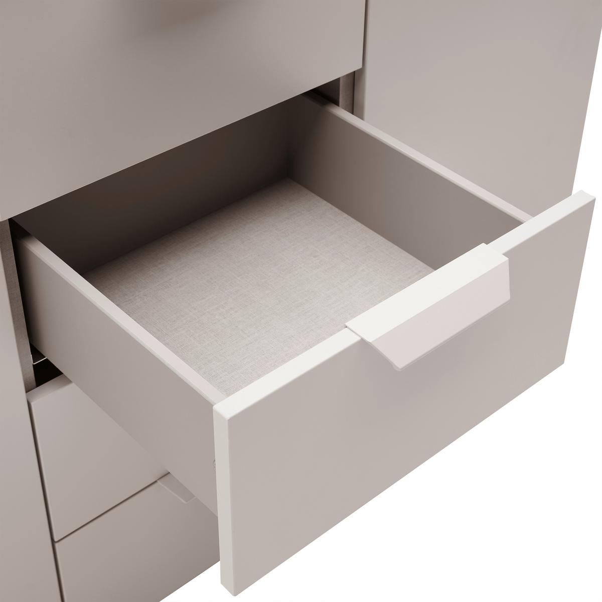 Kommode Briona Champagnerfarben - Champagner, KONVENTIONELL, Holzwerkstoff/Metall (120/80/42cm) - Premium Living