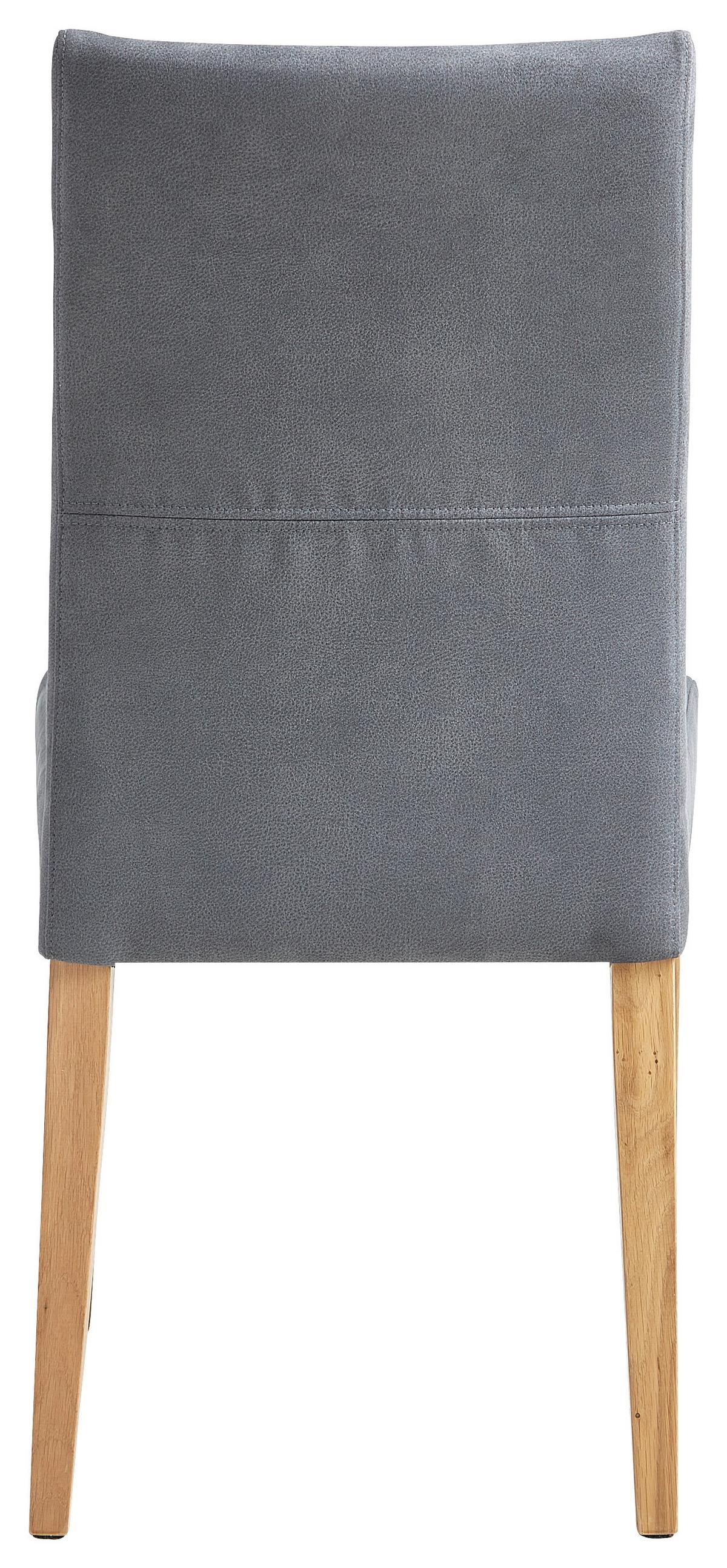 Stuhl Nevada in Eichefarben/Dunkelgrau - Dunkelgrau/Eichefarben, Basics, Holz/Textil (46/95/58cm) - Mömax