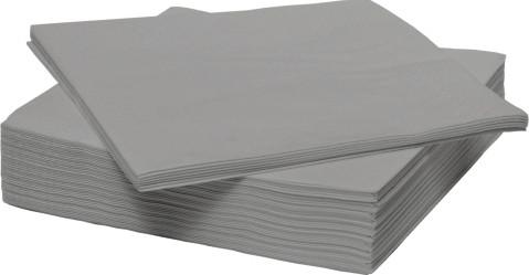 Serviette Kathleen in Grau - Grau, KONVENTIONELL, Papier (33/33cm) - Mömax