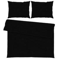 Bettwäsche Iris XXL Schwarz ca. 200x220cm - Schwarz, MODERN, Textil (200/220cm) - Modern Living