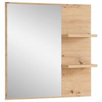 Wandspiegel Bari in Eiche Artisan - Eiche Artisan, Modern, Glas/Holzwerkstoff (78/80/17cm) - Premium Living