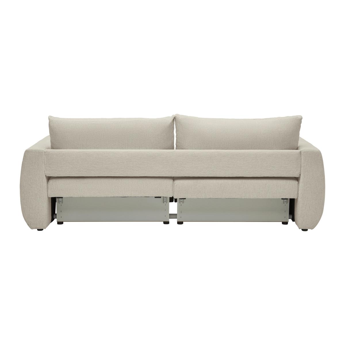 Schlafsofa Bologna Cappuccino - Beige/Schwarz, Holz/Textil (245/74-90/104cm) - Mömax
