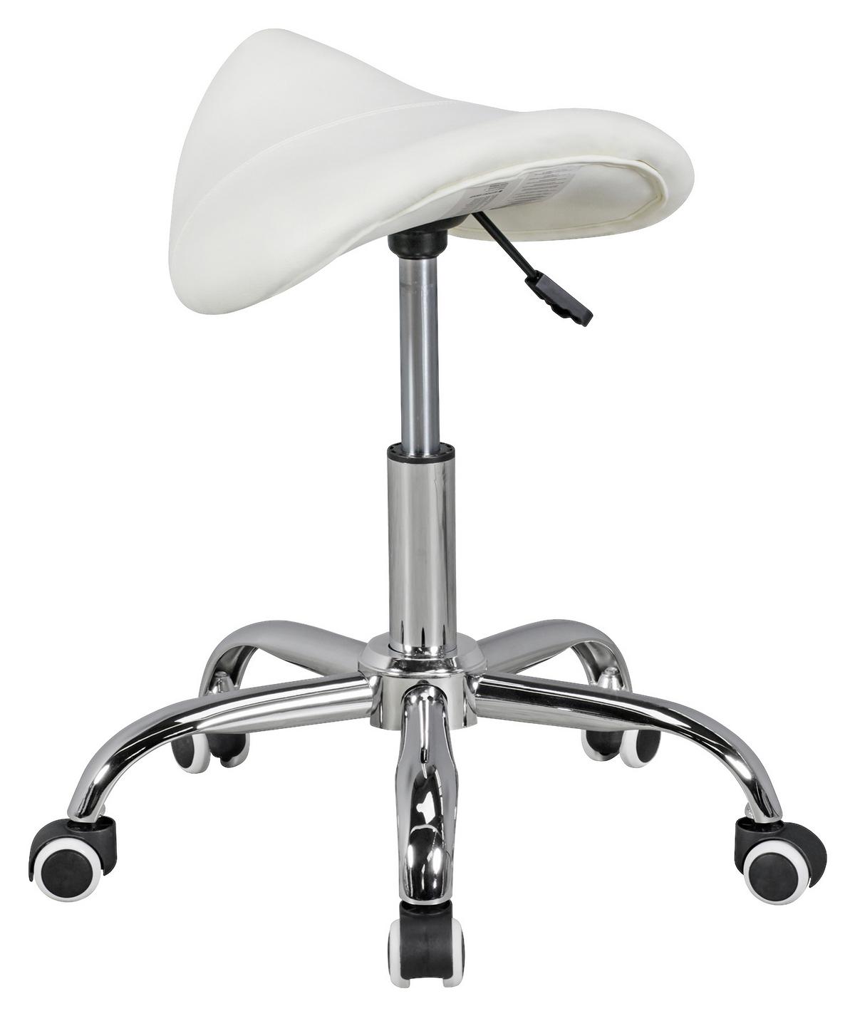 Vrtljivi Stolček Curve - bela/barve aluminija, Moderno, tekstil (60/48/60cm) - MID.YOU