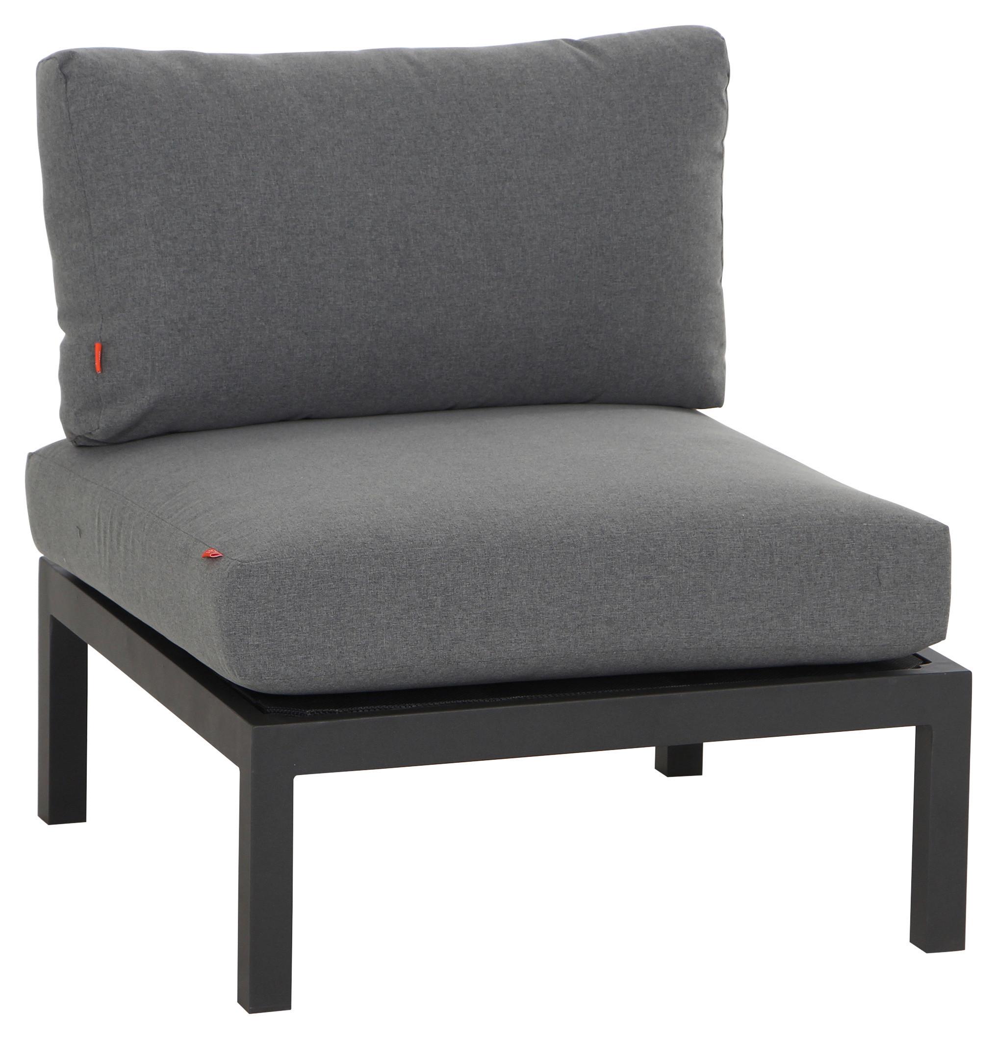 LOUNGESESSEL H16563 - Anthrazit, MODERN, Metall (70/70/84cm) - Siena Garden