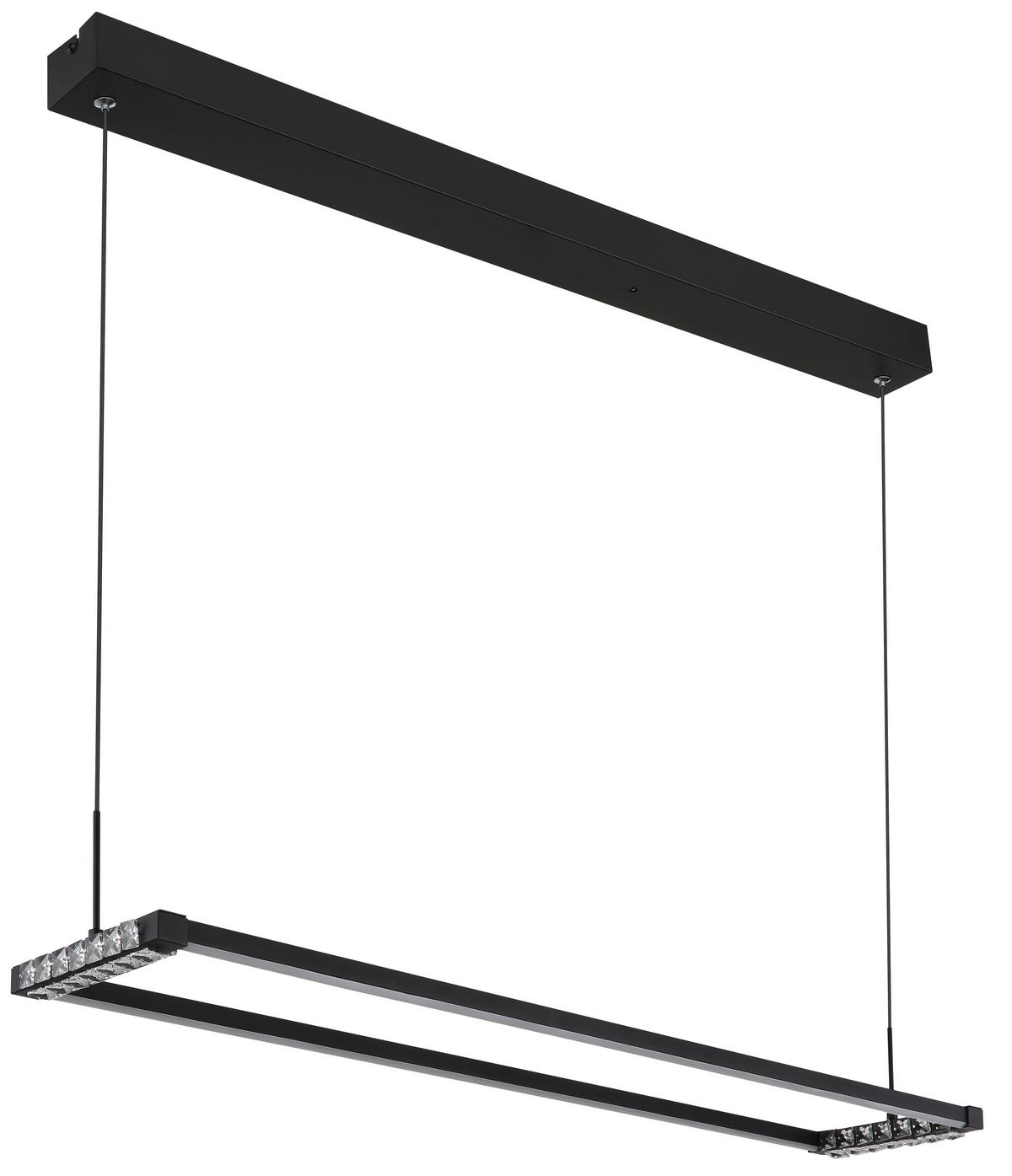 LED-HÄNGELEUCHTE 67164H - Klar/Weiss, Design, Kunststoff/Metall (102,5/20,6/150cm) - Globo